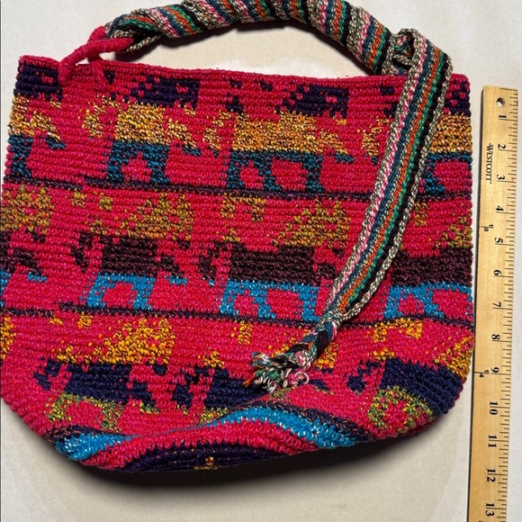 Ruth Y Nohemi 100% Cotton Handmade Colorful Woven Tote Bag - Picture 2 of 7